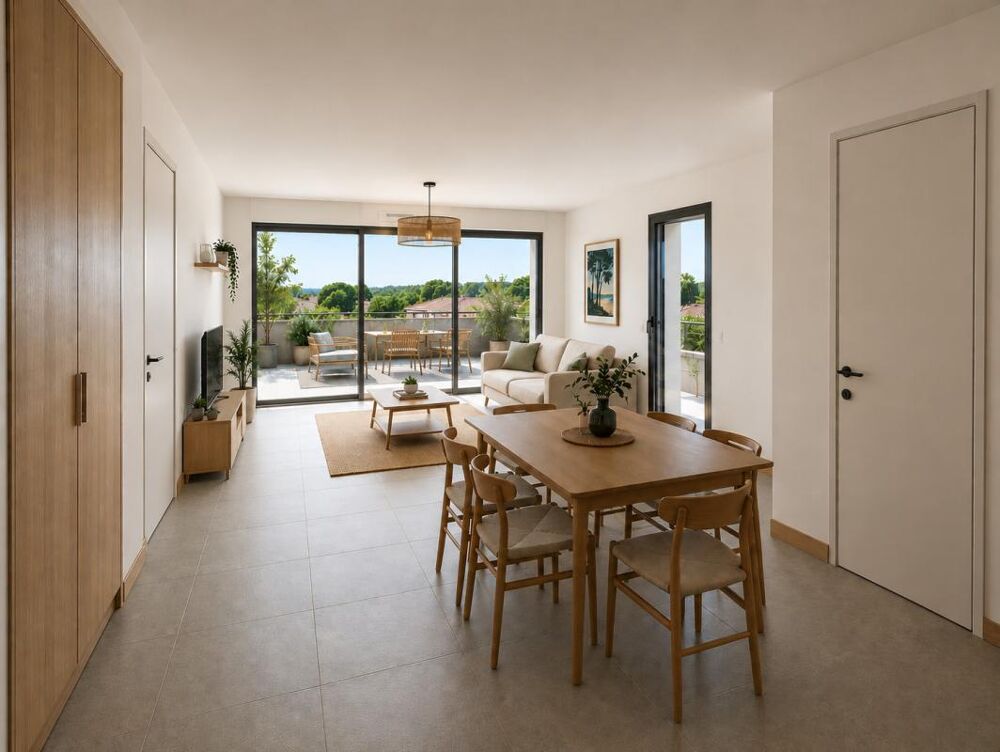 Magnifique apaprtement 3 pièces avec terrasse sans vis-à-vis en plein coeur de Sanguinet