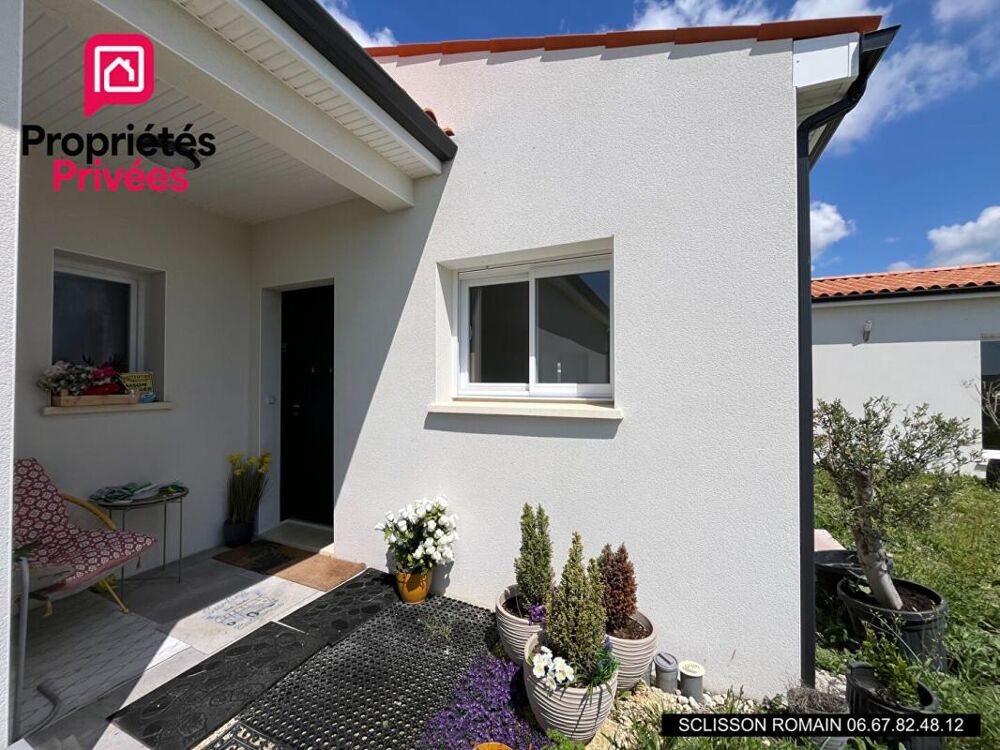 Maison Sémussac - 98 m2 - 3 chambres - plain-pied - jardin - Prix 311 970 HAI