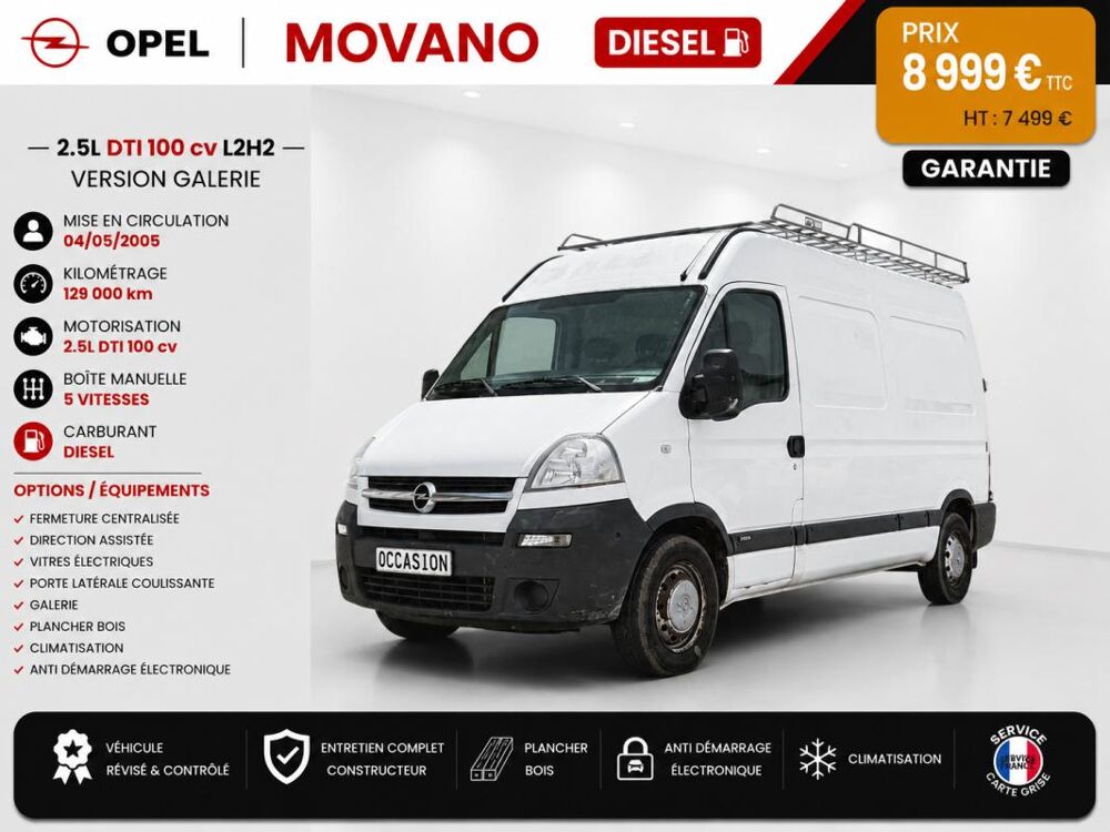 Movano 1&deg; Main / 2.5L CDTI 100cv Pack CLIM L2H2 Gal/Clim/ CT OK ide 2005 occasion 60430 Abbecourt