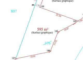  Terrain � vendre 595 m�