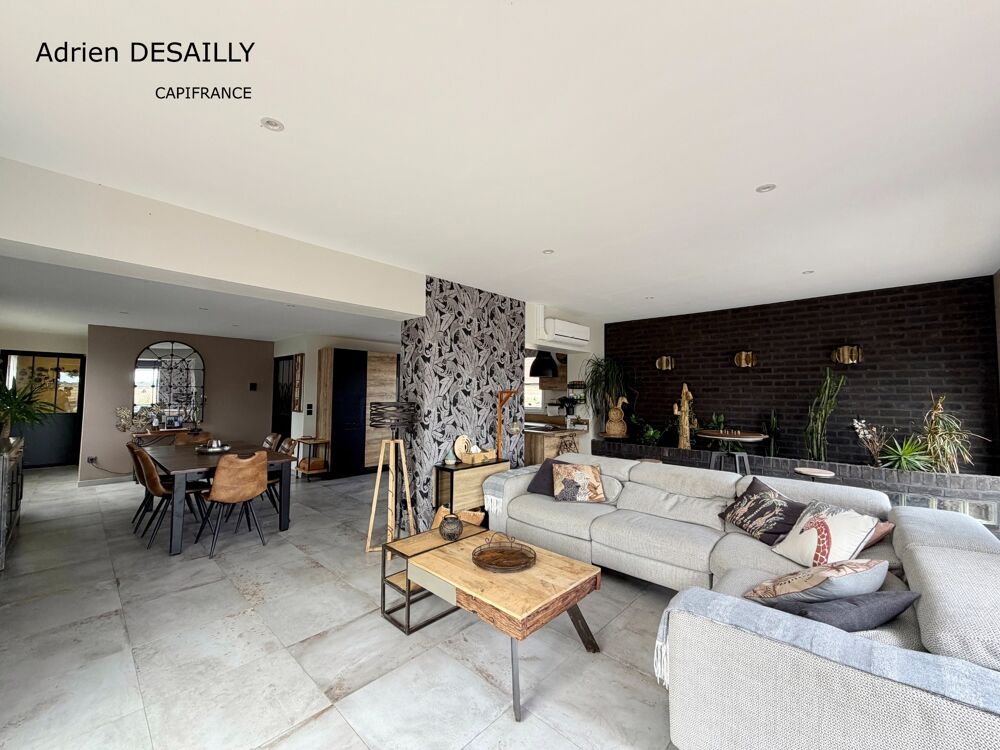Maison rénovée à vendre 6 pièces 168m2 SAILLY SUR LA LYS (62)