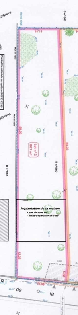  Terrain � vendre 867 m�