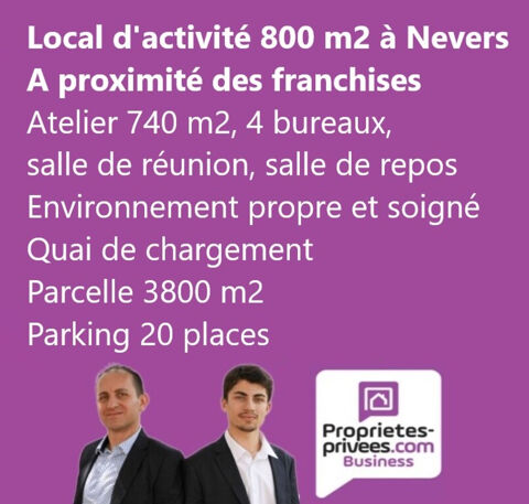 NEVERS - LOCAL D'ACTIVITE 800 M2, PROCHE DES FRANCHISES 530000 58000 Nevers