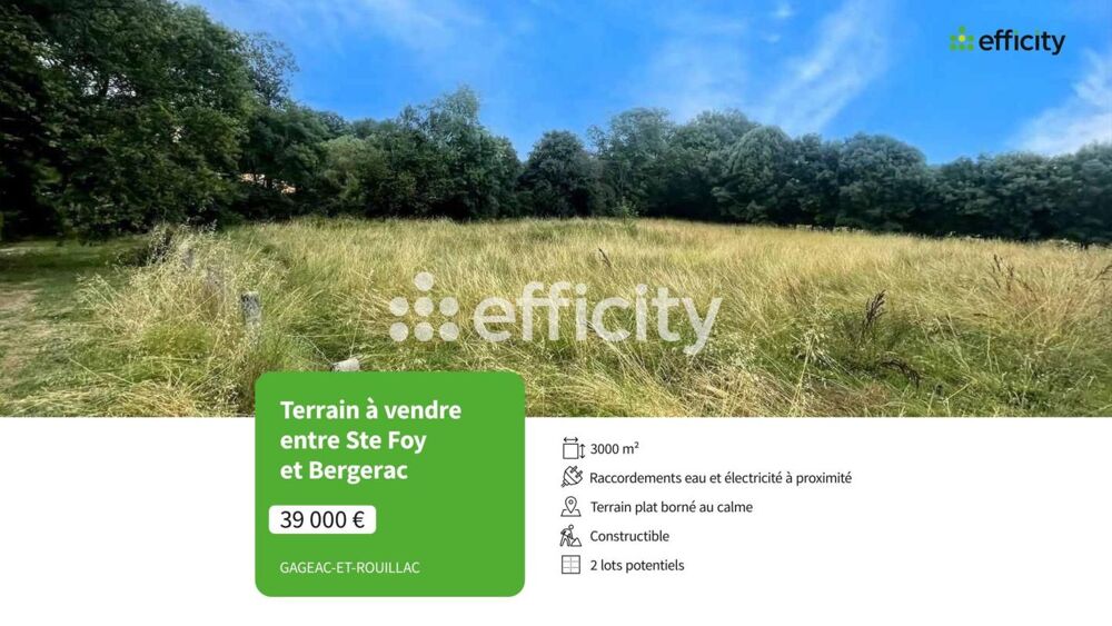 Vente Terrain Terrain Gageac et rouillac