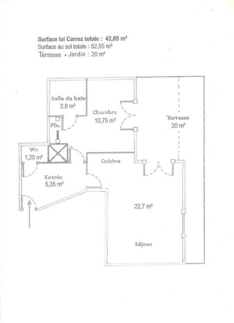 Appartement � louer 2 pi�ces 43 m�