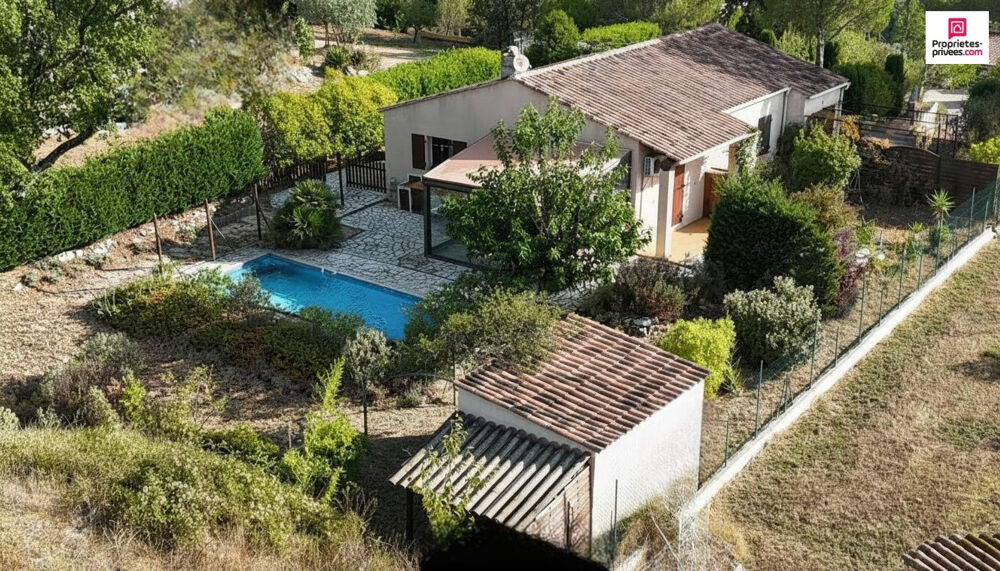 Maison plain-pied, piscine, studio indépendant et aperçu lac