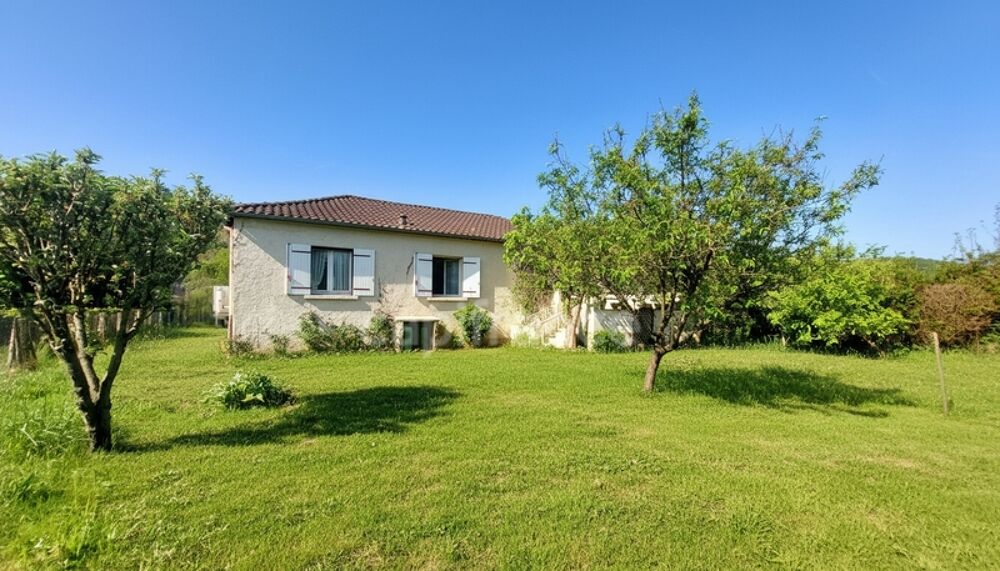 Maison 108m², 4 pièces, 3 chambres, Garage, beau jardin arboré et ensoleillé, équipement neuf, Allas-les-mines