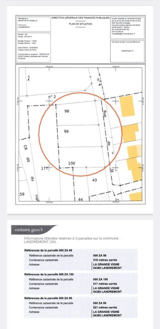  Terrain � vendre 1556 m�