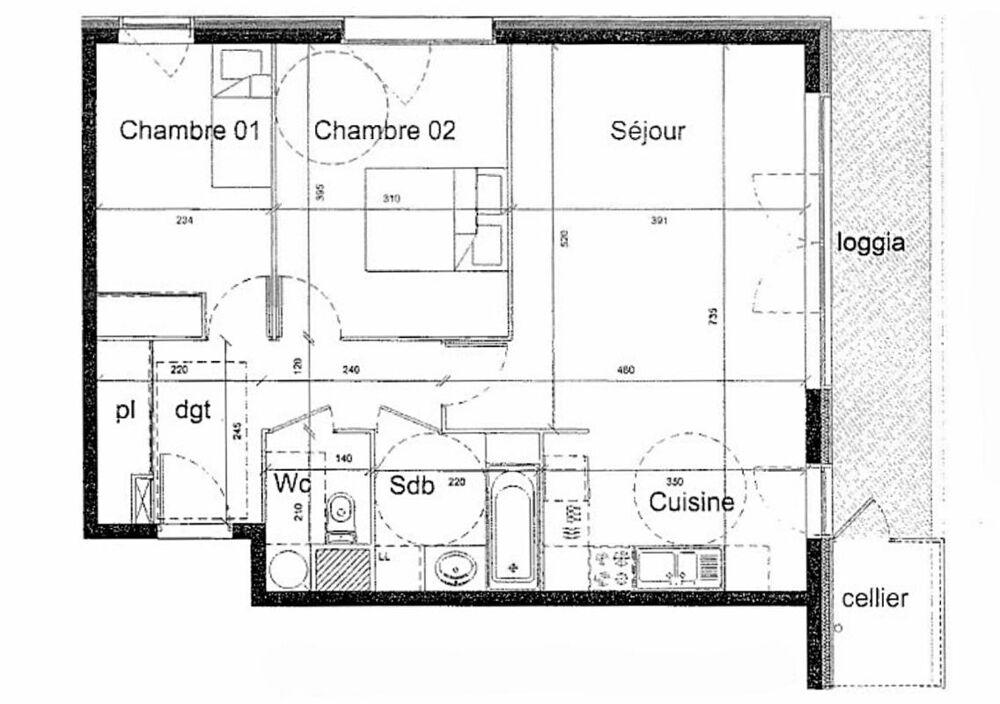 Vente Appartement T3 AVEC BALCON Bordeaux