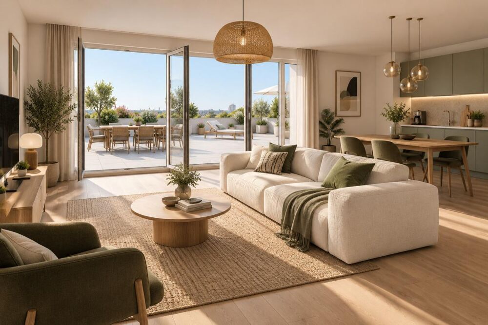 Vente Appartement T5 AU DERNIER ÉTAGE – TERRASSE EXCEPTIONNELLE DE 80 M² Begles