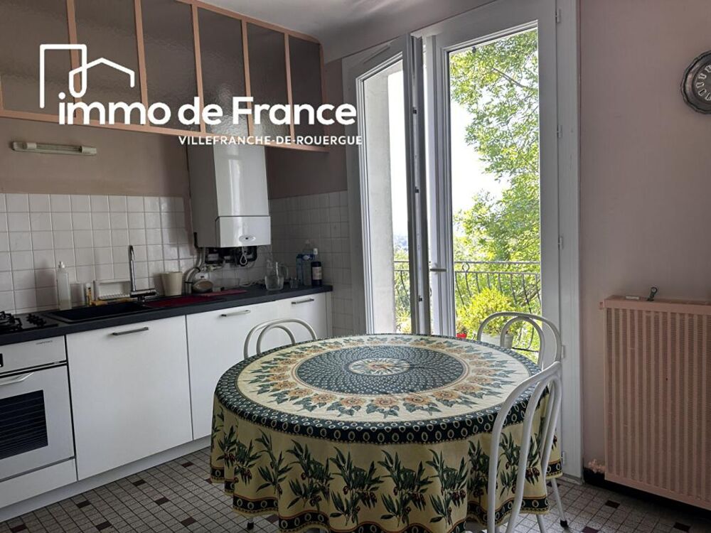 Vente Immeuble Maison comprenant 3 appartements loués : 1 T2, 2 T3 / T4, 3 garages et 3 parkings Villefranche de rouergue