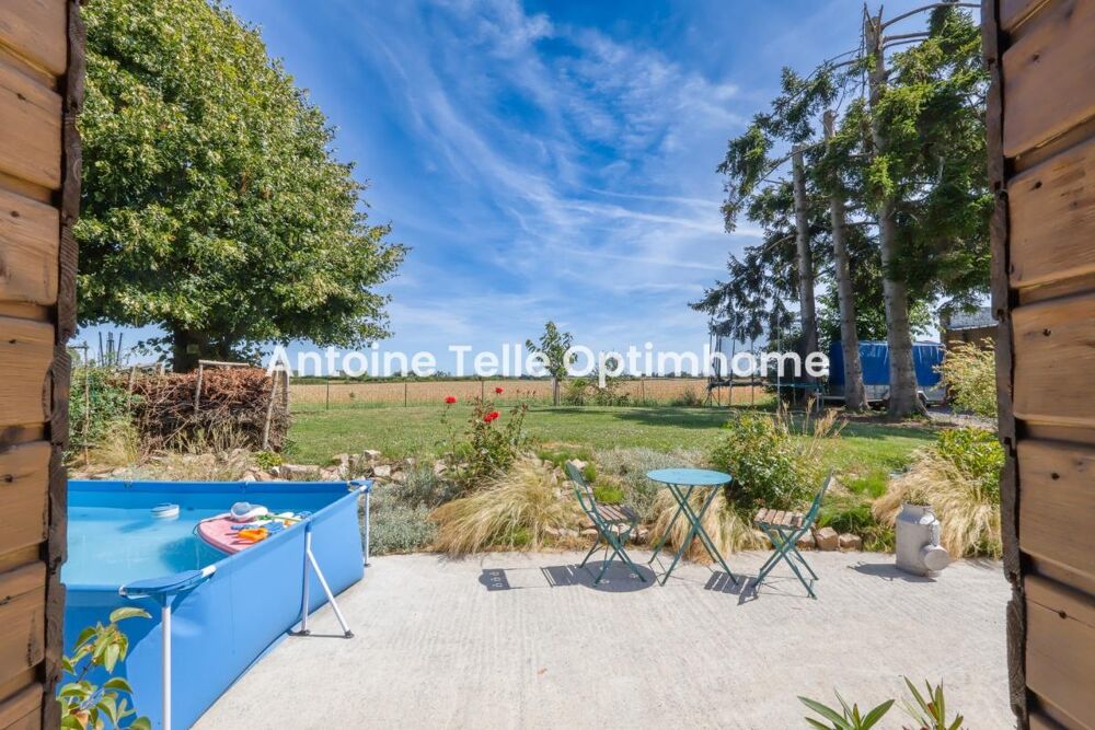 Vente Maison BEAURAIN 59730 - Longère individuelle modernisée sur 1240m² clos, arboré & vue sur campagne Solesmes