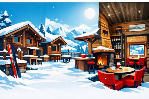 RESTAURANT D'ALTITUDE FONDS + MURS COMMERCIAUX station la plagne tarentaise 1580000 73210 La plagne