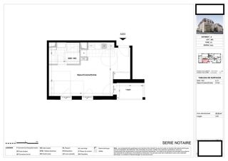  Appartement � vendre 1 pi�ce 32 m�