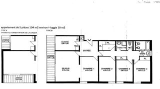  Appartement � vendre 5 pi�ces 104 m�