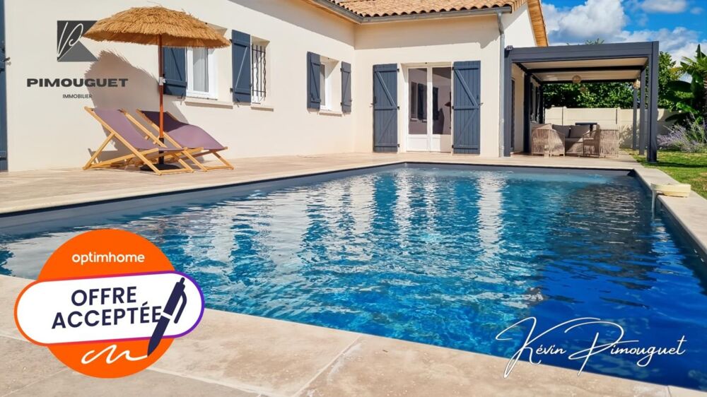 Maison contemporaine 2021  DPE A  Plain-pied  Piscine chauffée  Prestations haut de gamme  Quartier calme et privilégié