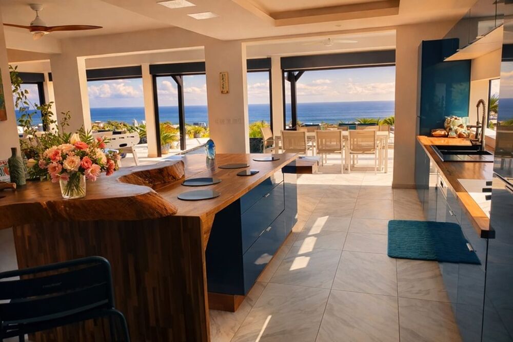 A VENDRE - PROPRIÉTÉ CONFIDENTIELLE  VILLA CONTEMPORAINE  VUE MER ABSOLUE  PRESTATIONS SIGNATURE - SAINT FRANCOIS