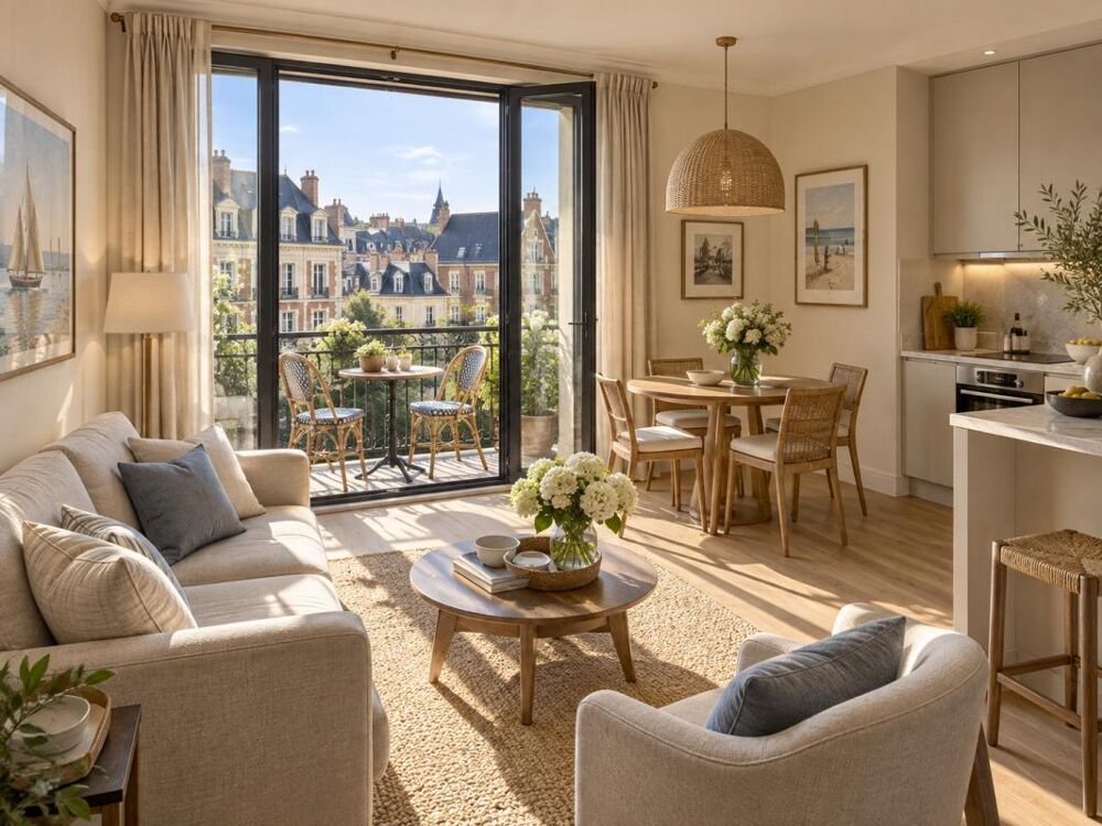 DEAUVILLE COEUR DE VILLE  T2 DE 43 M² AVEC BALCON