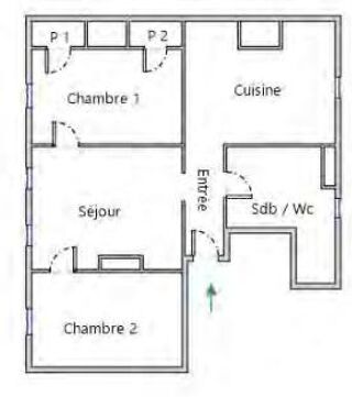  Appartement � vendre 3 pi�ces 65 m�