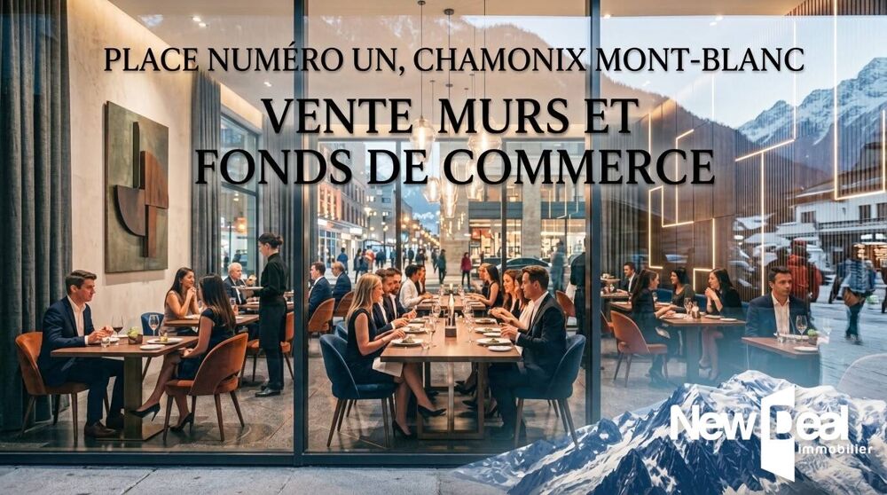   CHAMONIX MONT-BLANC - FORT POTENTIEL MURS ET FDC TOUS COMMERCES BATIMENT 3 NIVEAUX + CHALET HABITATION - Place numéro 1 