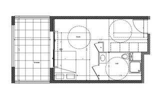  Appartement à louer 1 pièce 22 m²