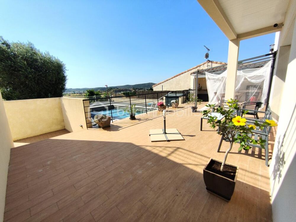 MONTREDON DES CORBIÈRES  VILLA moderne 5 pièces 165m² habitable avec VUE EXCEPTIONNELLE  GRANDE CUISINE EQUIPEE - ARRIÈRE CUIS