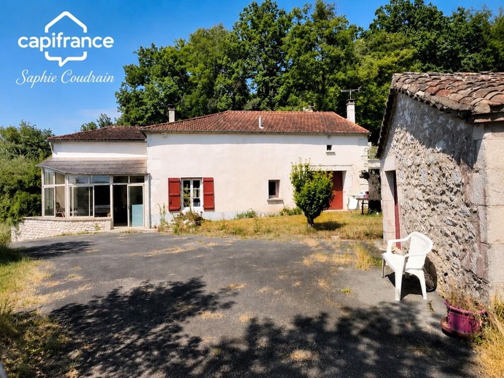 Maison de plain pied à rénover en partie - 3 pièces - avec jardin et dépendances - à MONTAIGU DE QUERCY (82)
