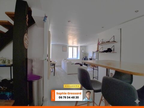   RARE ! Duplex esprit maison 70 m�, 2 chambres, climatis�, sans charge ! Centre Bourg Saint Didier en Velay Appartement - 3 pi�ce(s) - 70 m�