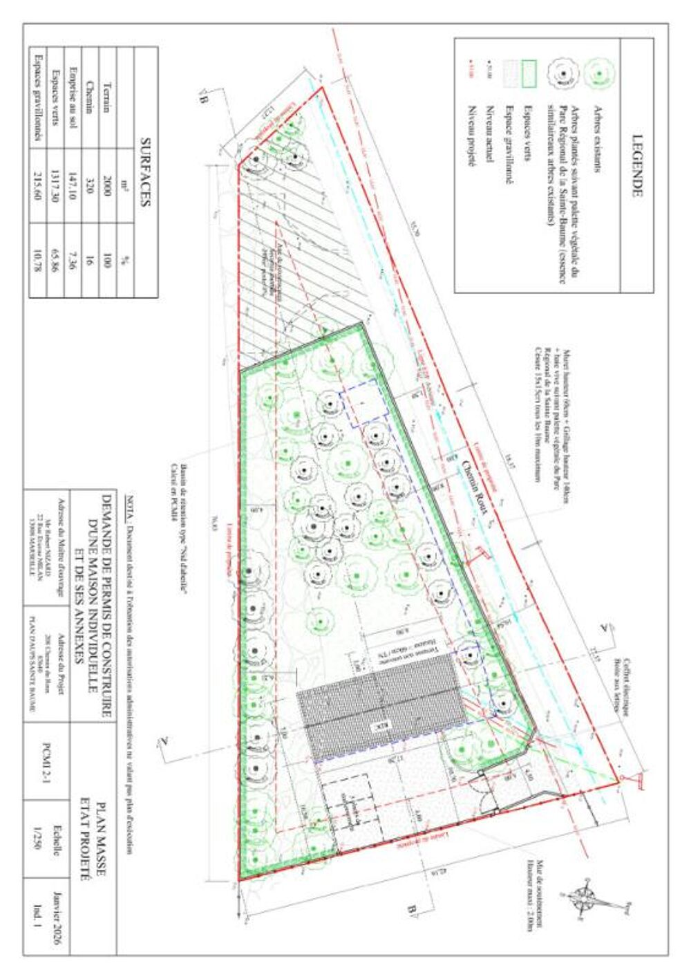 Vente Terrain Terrain  2000 m2 TAL Compteur d eau Raccorde au TAL Plan d aups sainte baume