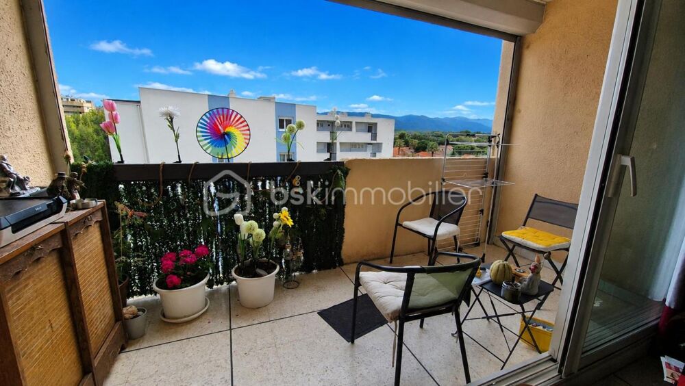 A VENDRE APPARTEMENT T2 LOUE A L ANNEE 39M² A SAINT CYPRIEN PLAGE - COTE PORT - LOGGIA - CAVE INDIVIDUELLE - PARKING PRIVE - VUE