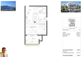  Appartement à vendre 1 pièce 39 m²