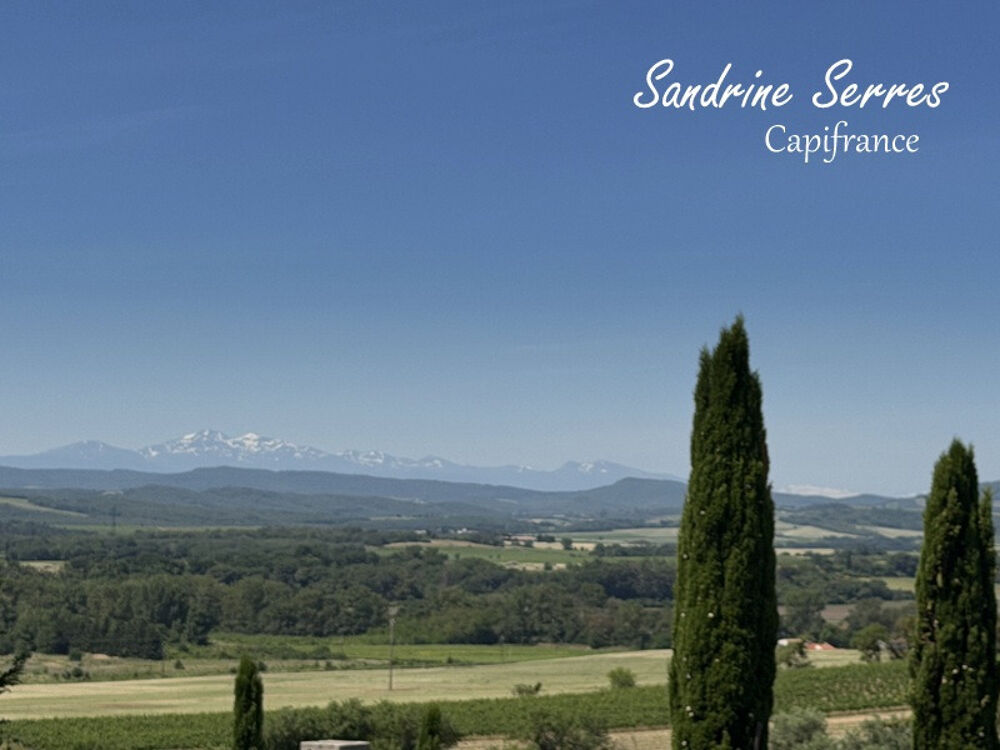 Villa de plain-pied avec vue sur les Pyrénées
