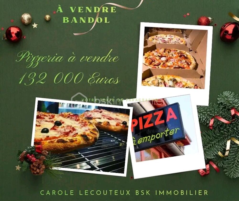   ? ?À vendre Pizzeria à Bandol  ? 