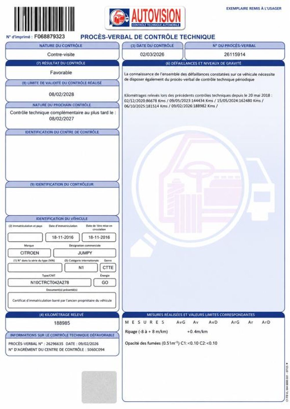 Jumpy 1&deg; Main / 1.6L B HDI 95cv Pack CLUB CLIM/REGUL/LIMIT idem ex 2017 occasion 60430 Abbecourt