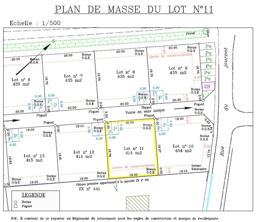 Vente Terrain Terrain viabilisé en lotissement Chateaudun