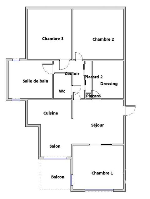  Appartement � louer 4 pi�ces 73 m�