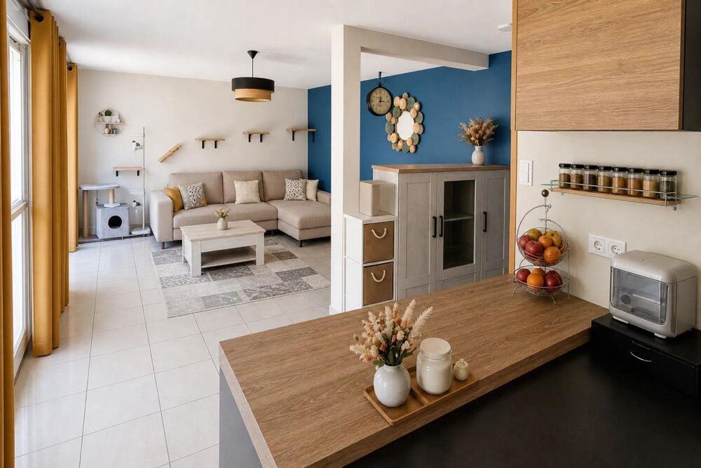 Appartement 3 pièces de 74m² avec terrasse et jardin privatif