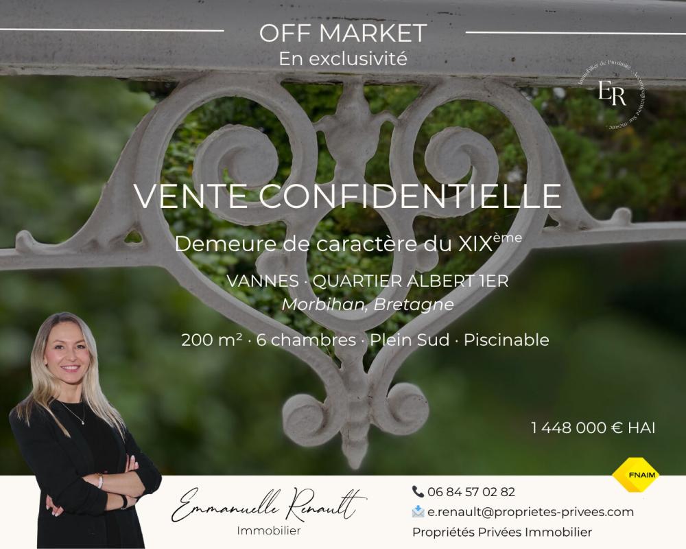 Maison 9 pièces 200 m² · à Vannes · 200 m² · 1 448 000 €