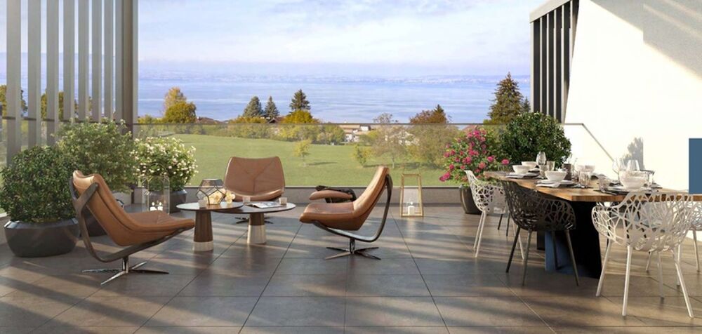 Vente Appartement Appartement à vendre 4 pièces Attique Traversant avec Vue Imprenable sur le Lac Léman EVIAN LES BAINS (74) Evian les bains