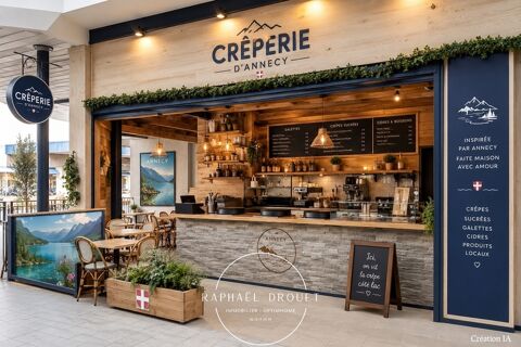 Fonds de commerce de restauration rapide cr&ecirc;perie – Emplacement premium - Coeur Centre Commercial – Annecy (74) 190400 74000 Annecy