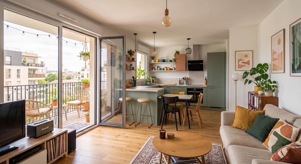 ***SUPERBE T2 avec BALCON de + de 12m2 et place de parking à BORDEAUX !***