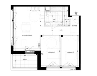  Appartement à vendre 3 pièces 65 m²