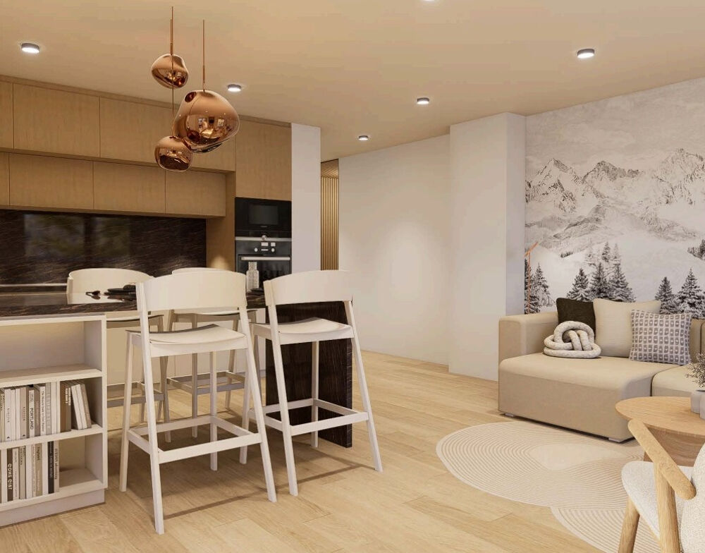 Vente Appartement LES GETS , Appartement standing ,2 pièces 49 m2 , 603 000 euros  1h15 de Genève , 2h20 de Lyon Les gets