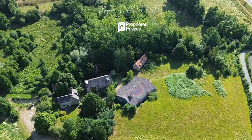Ensemble immobilier avec maison de 155 m2, Moulin, Dépendances Marcey-Les-Grèves 50300