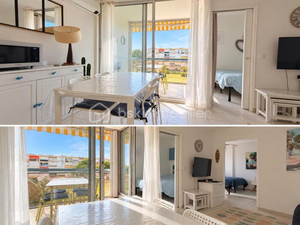 Vente Appartement Lumineux T3 avec extérieur et garage proche plage Le grau du roi