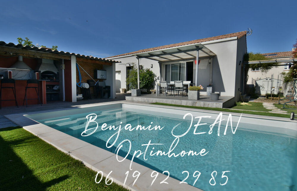 Maison récente de plain-pied f4 avec piscine et cuisine dété
