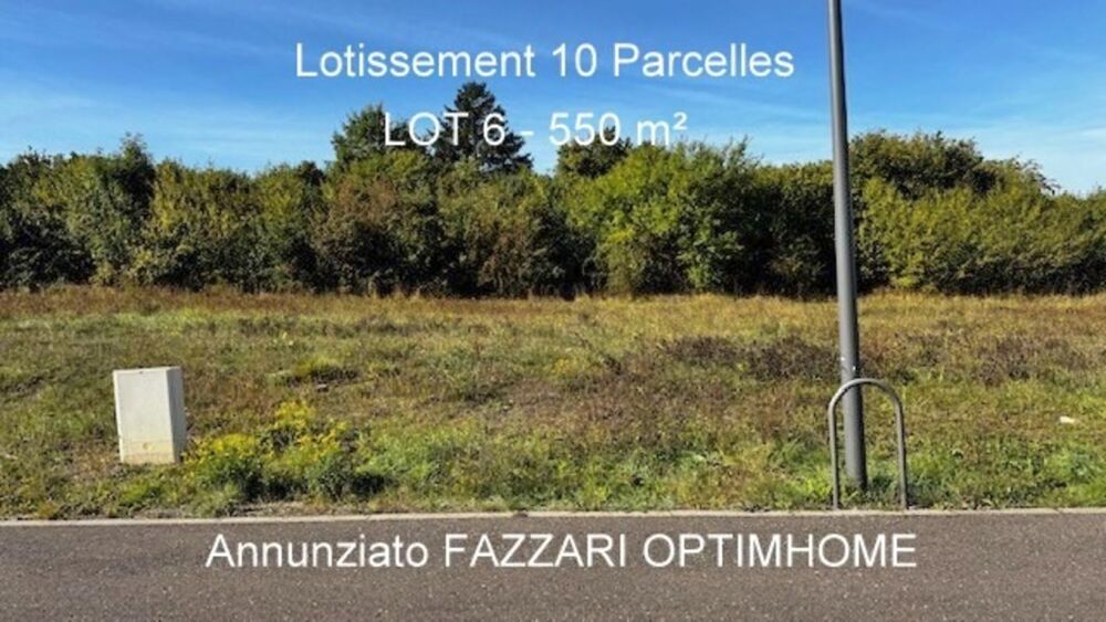 Vente Terrain Stenay 55700 terrain à bâtir viabilisé 584 m² Lot n° 2 Stenay