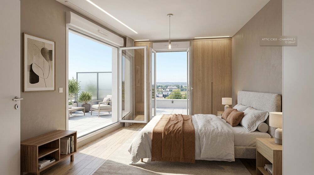 Vente Appartement ? ANDRÉSY – T2 NEUF EN DERNIER ÉTAGE AVEC GRANDE TERRASSE ET PARKING Andresy