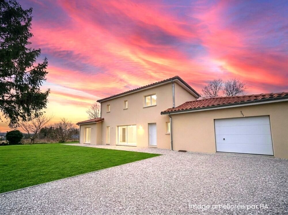 GENAY (69) à vendre Maison individuelle 2025 de 128 m², 4 chambres dont Suite parentale RDC, garage et Terrain plat
