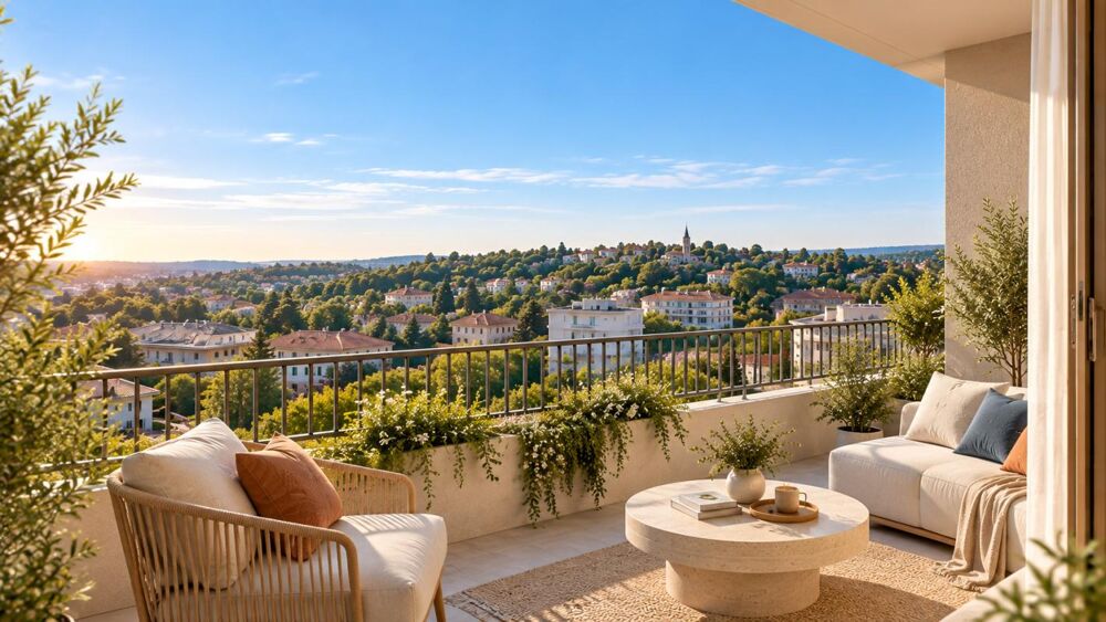 T3 TASSIN LA DEMIE 63m² - DOUBLE BALCON - GRAND SÉJOUR/CUISINE OUVERTE